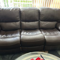 Leather Sofa and Loveseats 