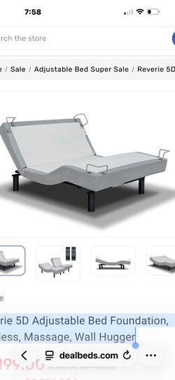 Reverie 5D Adjustable Bed Foundation, Wireless, Massage, Wall Hugger
