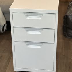 White metallic File Cabinet 