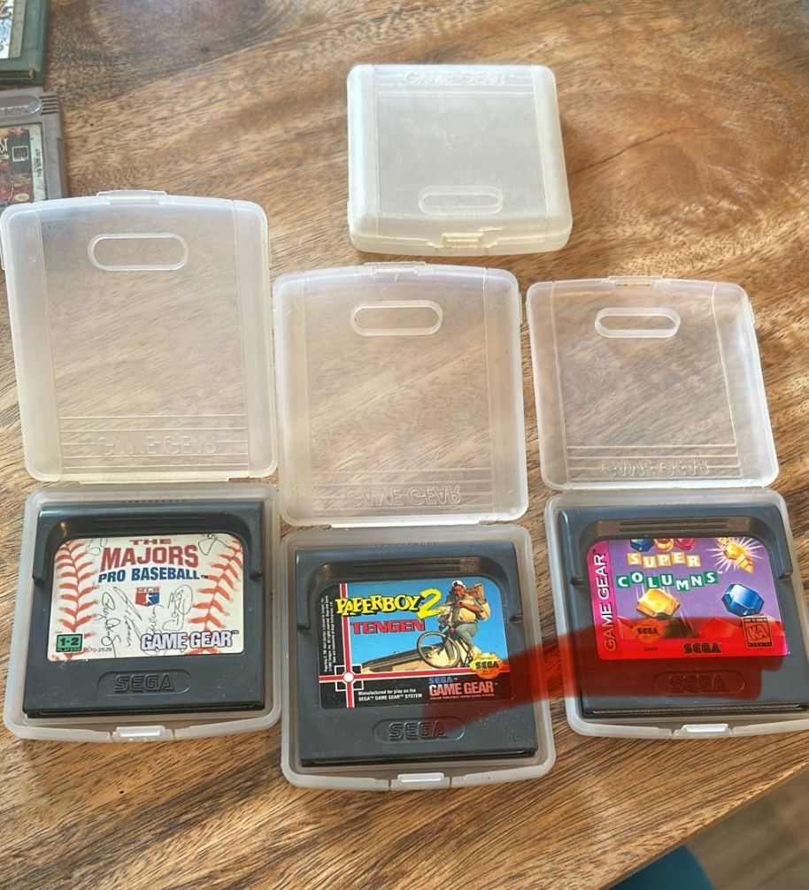 Sega gamegear Games: Paperboy 2, Super Columns, The Majors