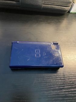 Nintendo DS Lite Blue USG-001 BROKEN HINGE & No Battery (Untested)