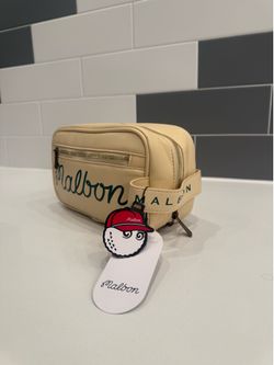 Malbon Golf Toiletry Travel Bag Cream Color ( SUPER RARE )