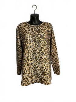Leopard Print Long Sleeve Top
