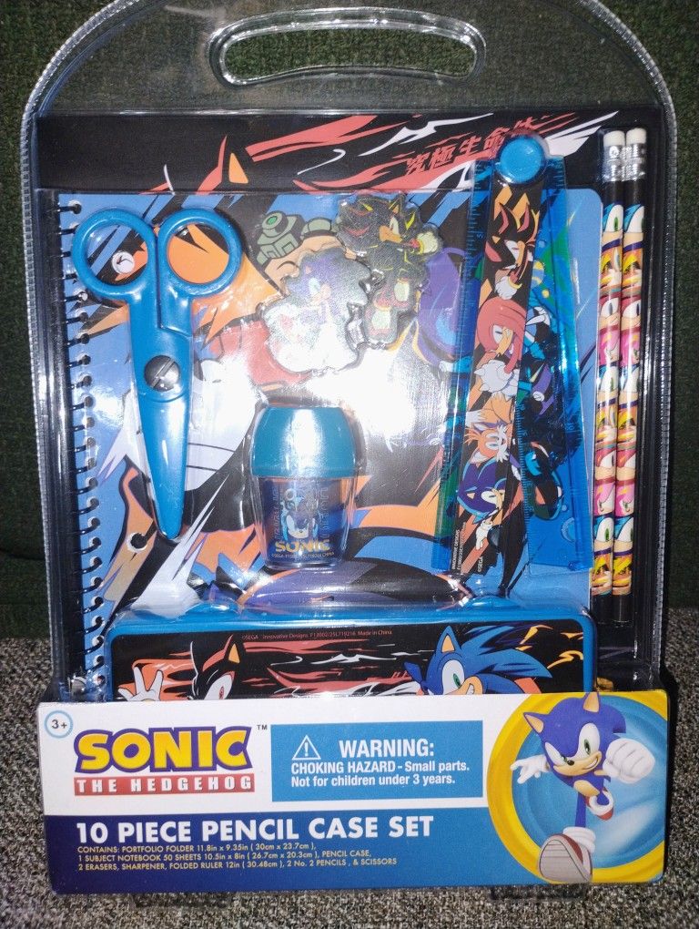 Sonic The Hedgehog Kids School Set