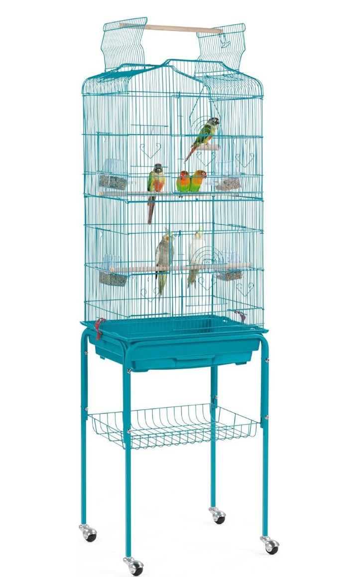 Yaheetech 64'' H Open Top Metal Bird Cage Medium Small Parrot Parakeet Bird Cage.