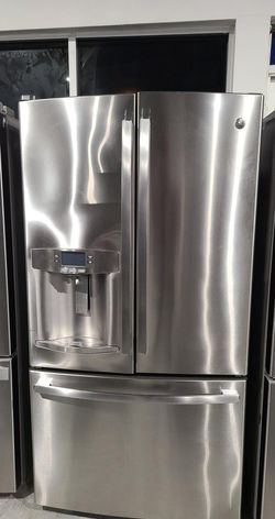 GE 3-Door Stainless Steel Fridge
