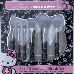 Hello Kitty 6 Piece Makeup Brush Set 