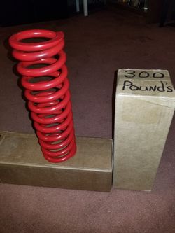 Coil Over Springs for Front Struts for Mustang 1987/93 12"L x 2.5" inside 300 pds.