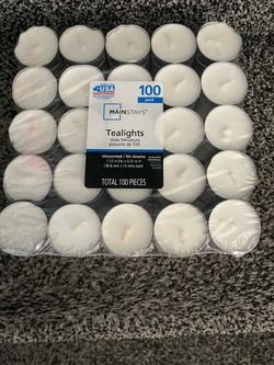 100 Pack Tea Light Candles