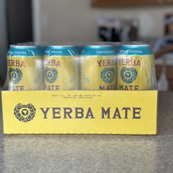 Yerba Mate Energy Drinks - Tropical Uprising Flavor - 12-Pack