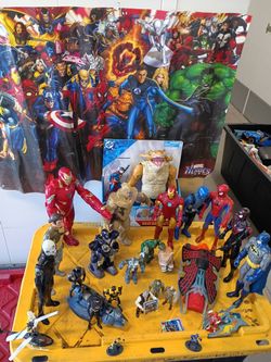 Mixed Marvel DC Superhero Action Figure Lot