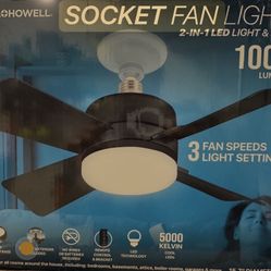 Bell+Howell Socket Breeze Socket Fan Light