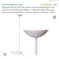 New BRIGHTECH, Led White Floor Lamp