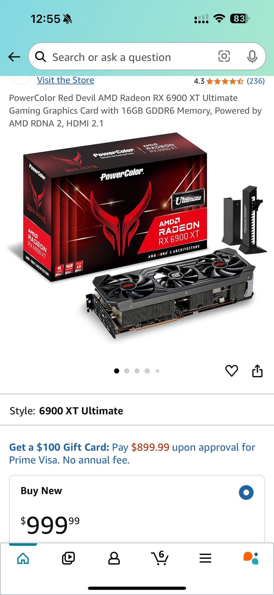 AMD 6900 XT GPU