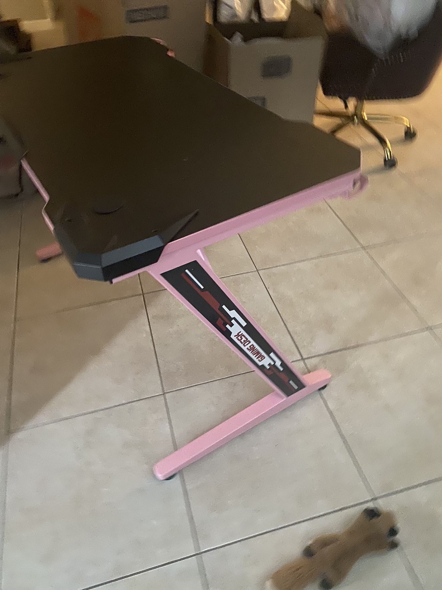 Pink Gamer Desk