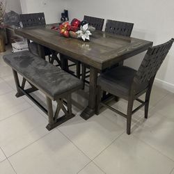 Whalen Furniture Dining Table Set High Top