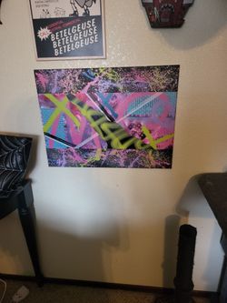 Abstract graffiti painting
