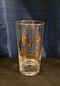 Vintage MCM Gold Eagle Highball Glass - 6” Tom Collins Glass