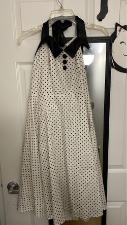 Polka dot 50’s Dapper Day Dress Corset Size XL