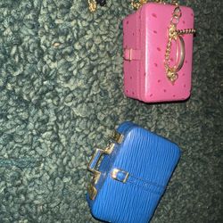 Miniature leather Suitcase Set