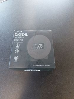 Traxx Digital Alarm Clock with Date Display