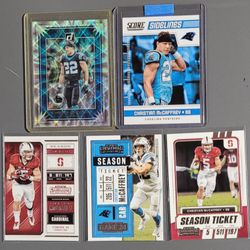 🏈 5 Card Lot - RB Christian McCaffrey Cards