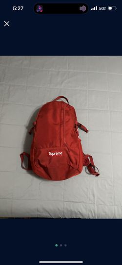 Supreme Red Backpack SS18 Used 