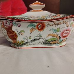 Antique Bowl With Lid