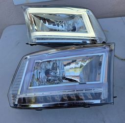 09-18 Dodge Ram LED DRL Projector Headlights Luces Focos Micas Faros Faroles Headlamps