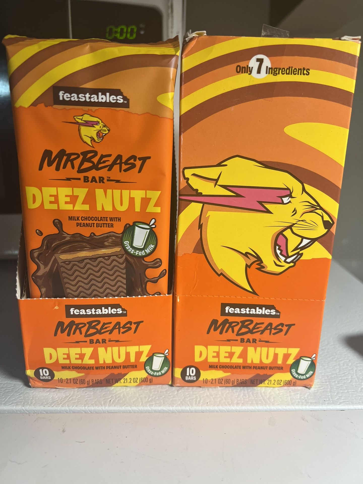 Mr Beast “ Deez Nuts” Candy Bar 10 Packs DISCONTINUED 