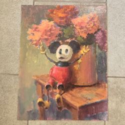 David Stonesifer Original Oil Painting Still Life Mickey Mouse Fine Art 17x14"