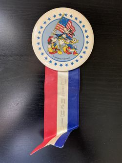 Disney Ribbon Button Pin - Make Me An Offer