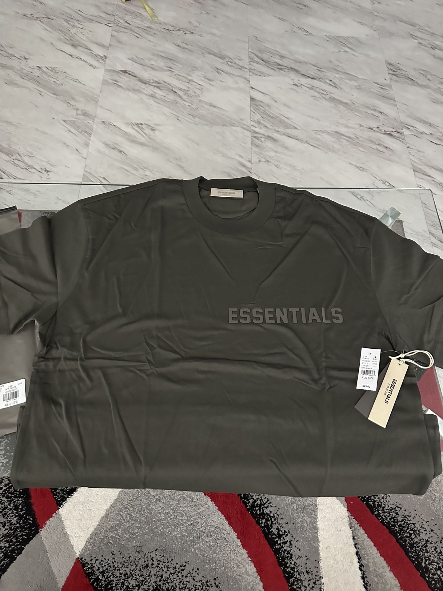 Essentials Fear of God Off Black Shirt Size XL Brand new
