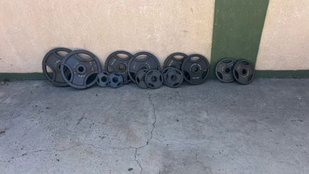 255 lb Fitness Gear Olympic Plate Set
