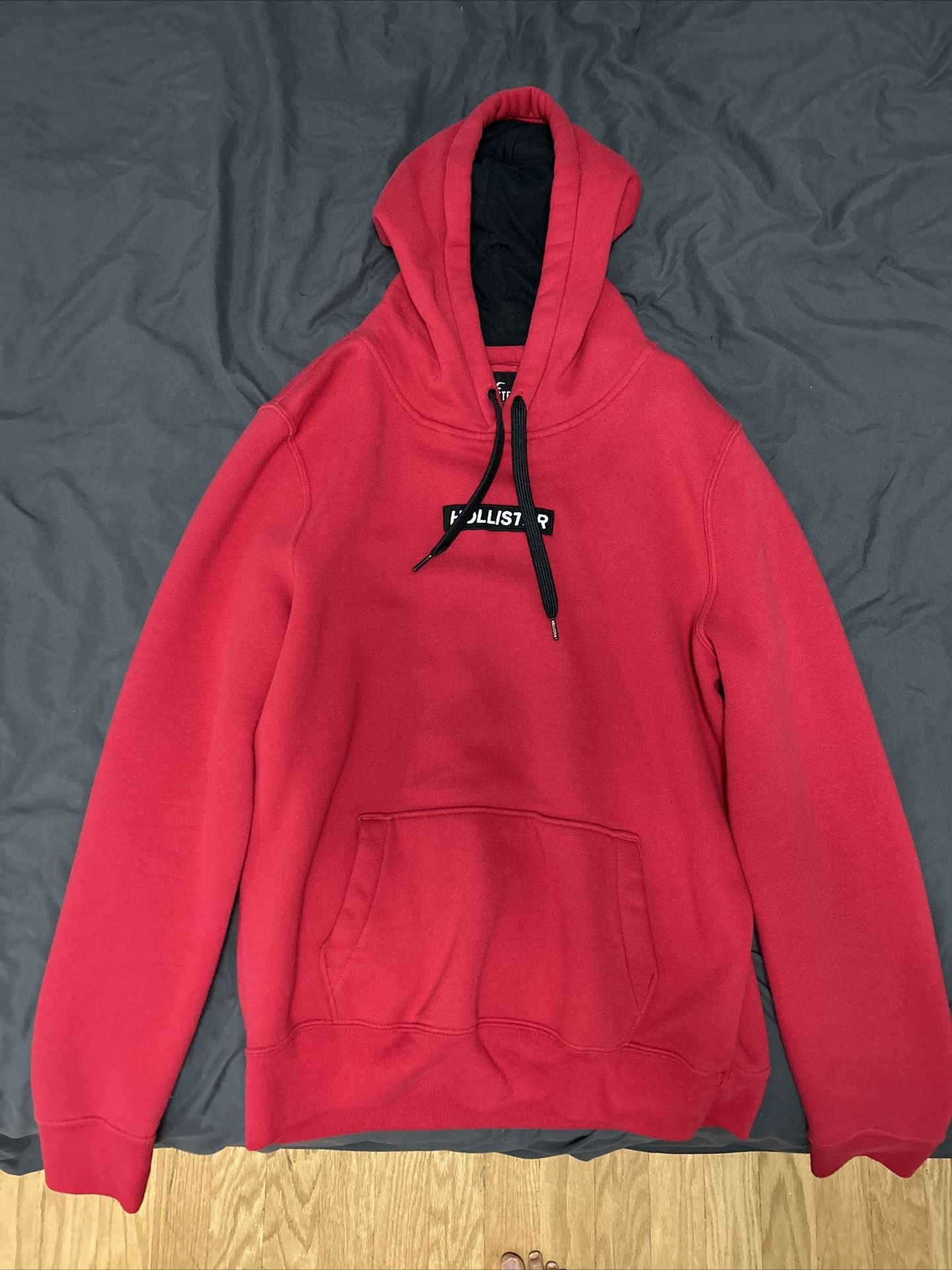 Hollister Red Hoodie Medium