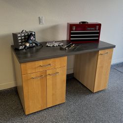 Heavy Duty Work Desk with storage Next