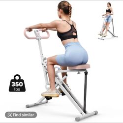 MERACH Squat Machine Glutes Workout Adjustable Resistance Foldable Exercise Equipment Leg Exercise
