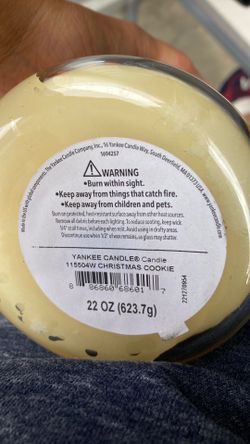Yankee Candle Christmas cookie scent