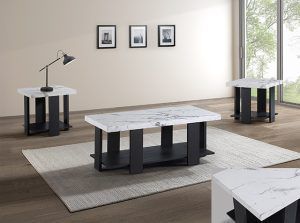 3 Pc Marble Table Set