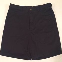 Haggar men’s solid black walking shorts size 34