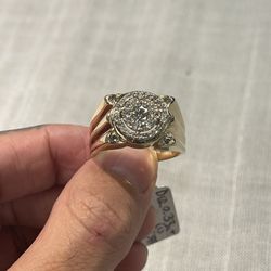 MENS DIAMOND RING 14K