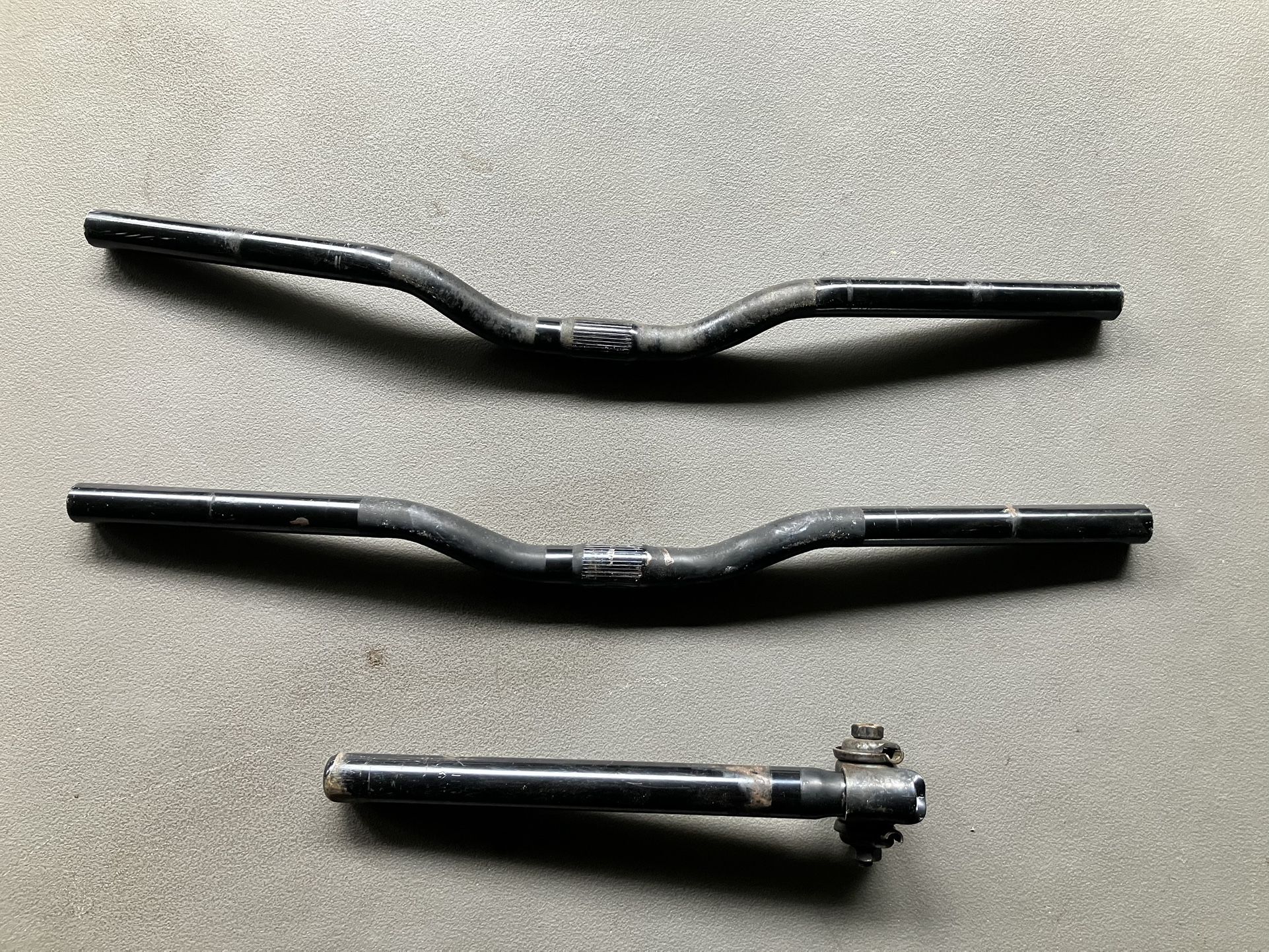 Bike handlebars and seat post