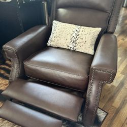 Brown Leather Recliner Chair 