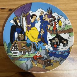 THE ENCHANTMENT OF SNOW WHITE Plate Snow White And The Seven Dwarfs Walt Disney Used Good Condition $20 Meet Up In Irving @dfwgoods