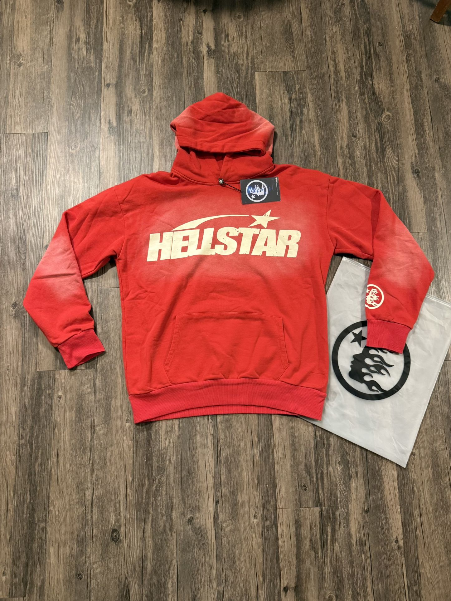 Hellstar Classic Hoodie Red Size Large