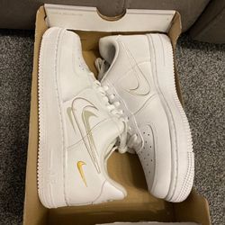 Nike Air Force 1 White Sneakers Size 8