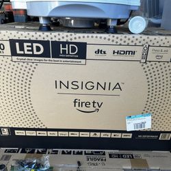 32” LED HD Insignia fire TV.  In Box.