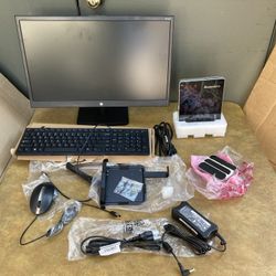 Lenovo IdeaCentre Q190 & HP 22 YH LCD Display Monitor