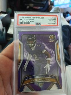 Nate Wiggins PSA 10 Numbered RC Card