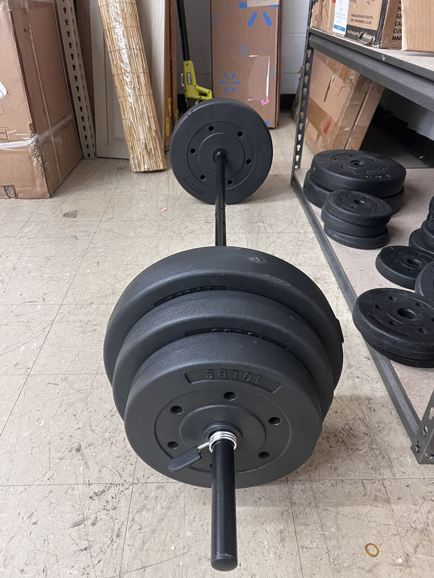 100 lb Standard Vinyl Weight Set, New